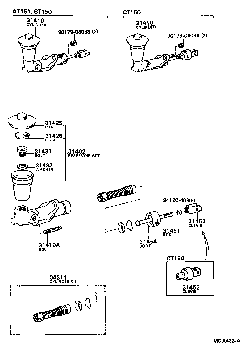 90116-08181 BOLT(FOR CLUTCH MASTER CYLINDER SETTING) product image