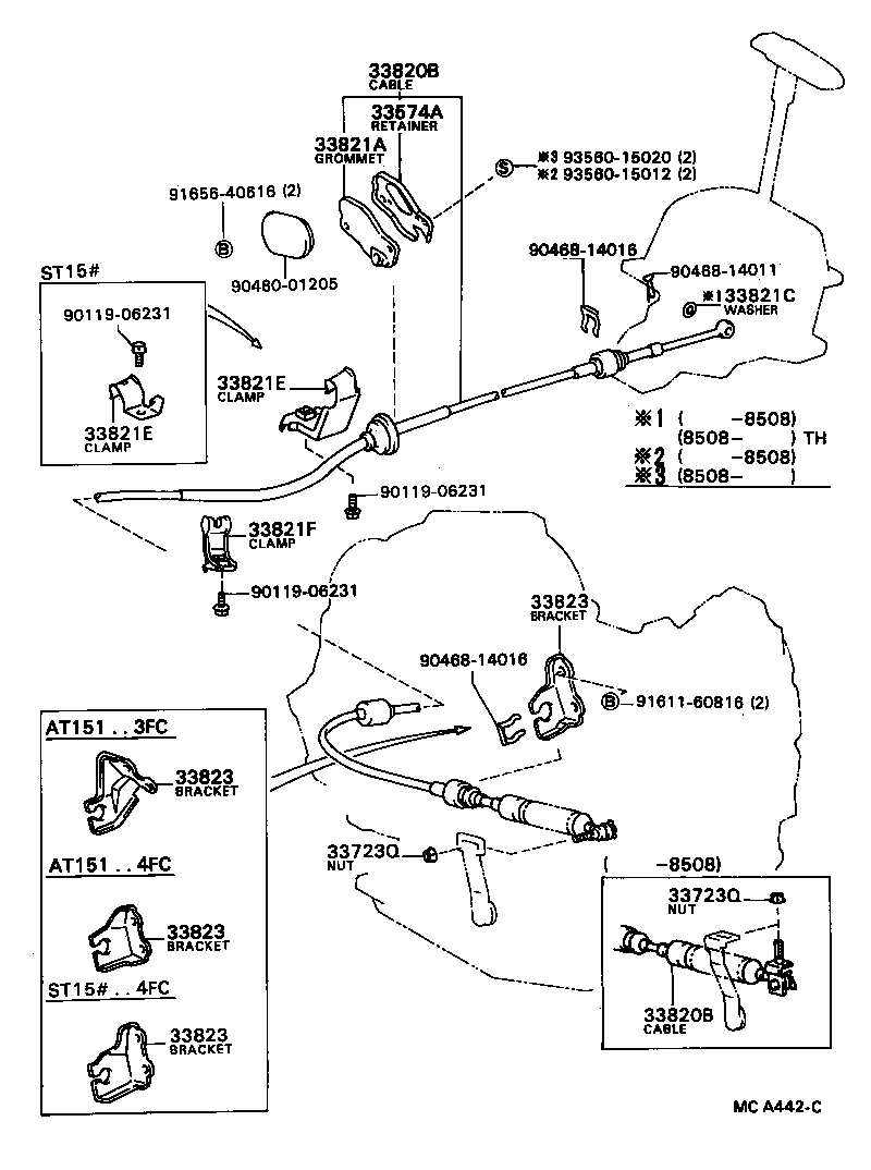 33054-20030 LEVER SUB-ASSY, SHIFT, NO.2(FOR FLOOR SHIFT) product image