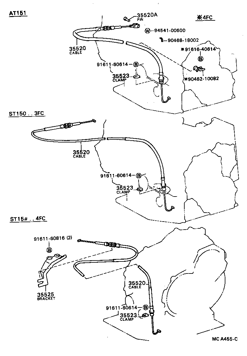 35520-20120 CABLE ASSY, THROTTLE product image
