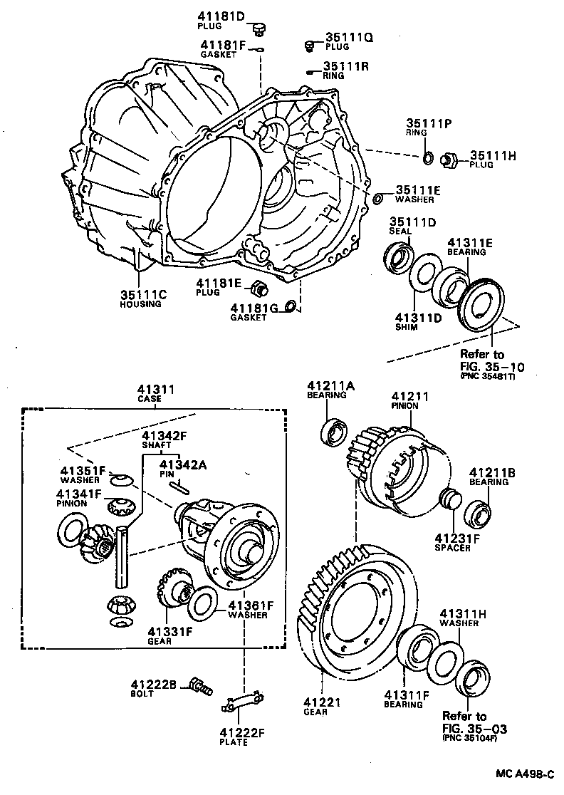 41206-17010 PINION, DIFFERENTIAL DRIVE product image