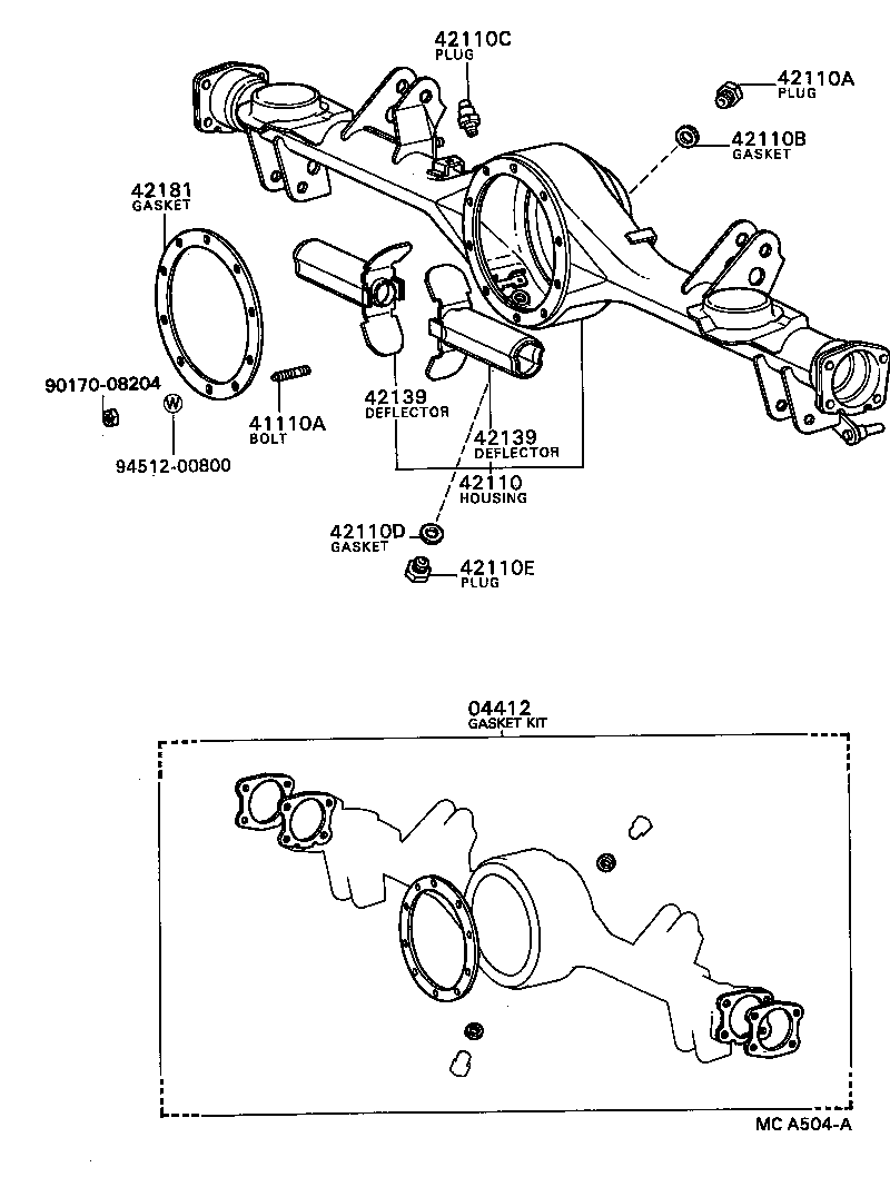 41201-29445 FINAL GEAR KIT, DIFFERENTIAL, REAR product image