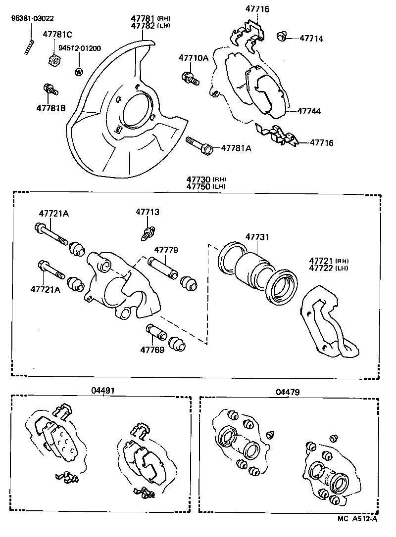 47716-30030 PLATE, PAD SUPPORT, NO.1(FOR FRONT DISC BRAKE) product image