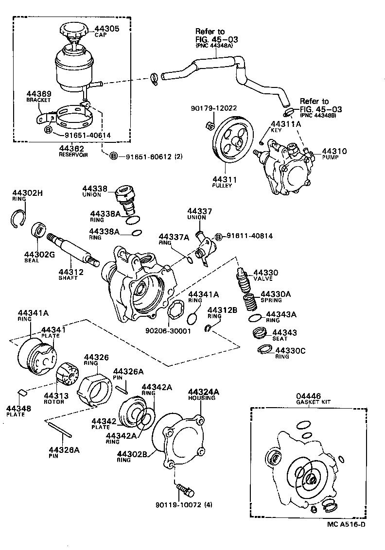44320-20100 PUMP ASSY, VANE product image