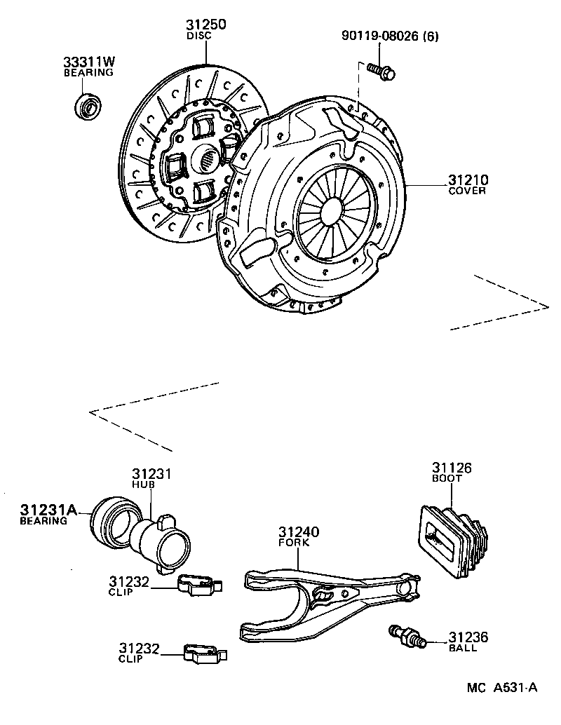 31250-28040 DISC ASSY, CLUTCH product image