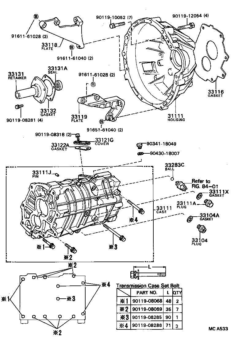 33101-30040 CASE, MANUAL TRANSMISSION product image