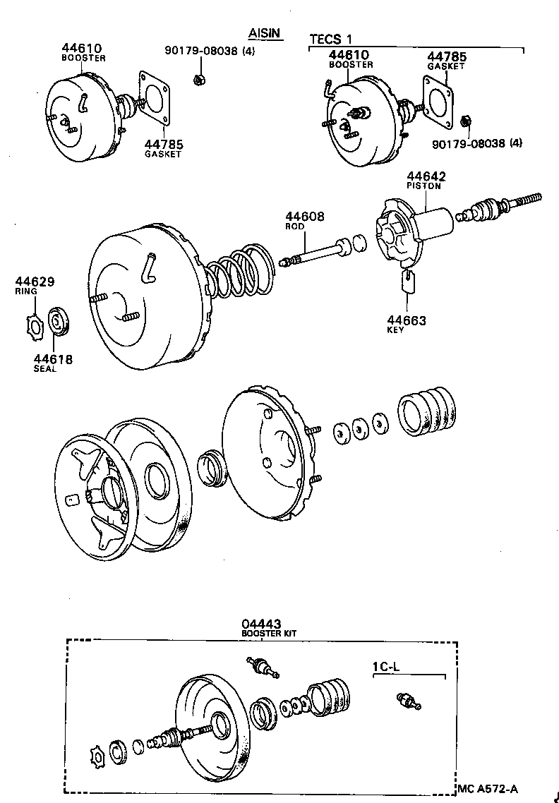 44772-12280 HOSE, CHECK VALVE TO BRAKE BOOSTER product image