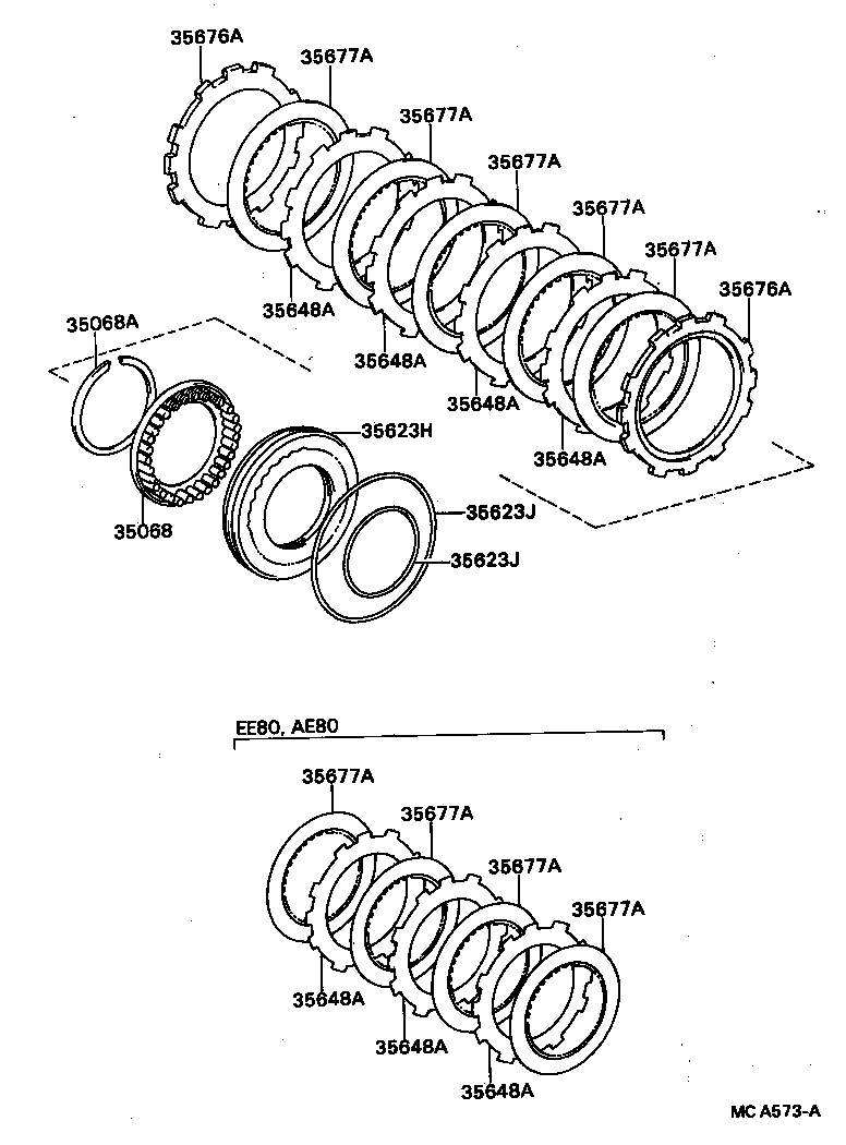 35623-12020 PISTON, 1ST & REVERSE BRAKE product image