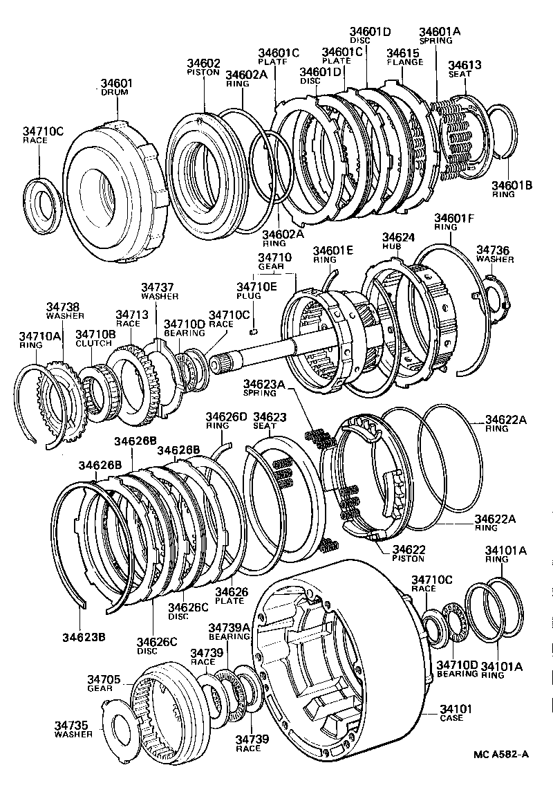 34622-35010 PISTON, OVERDRIVE BRAKE product image