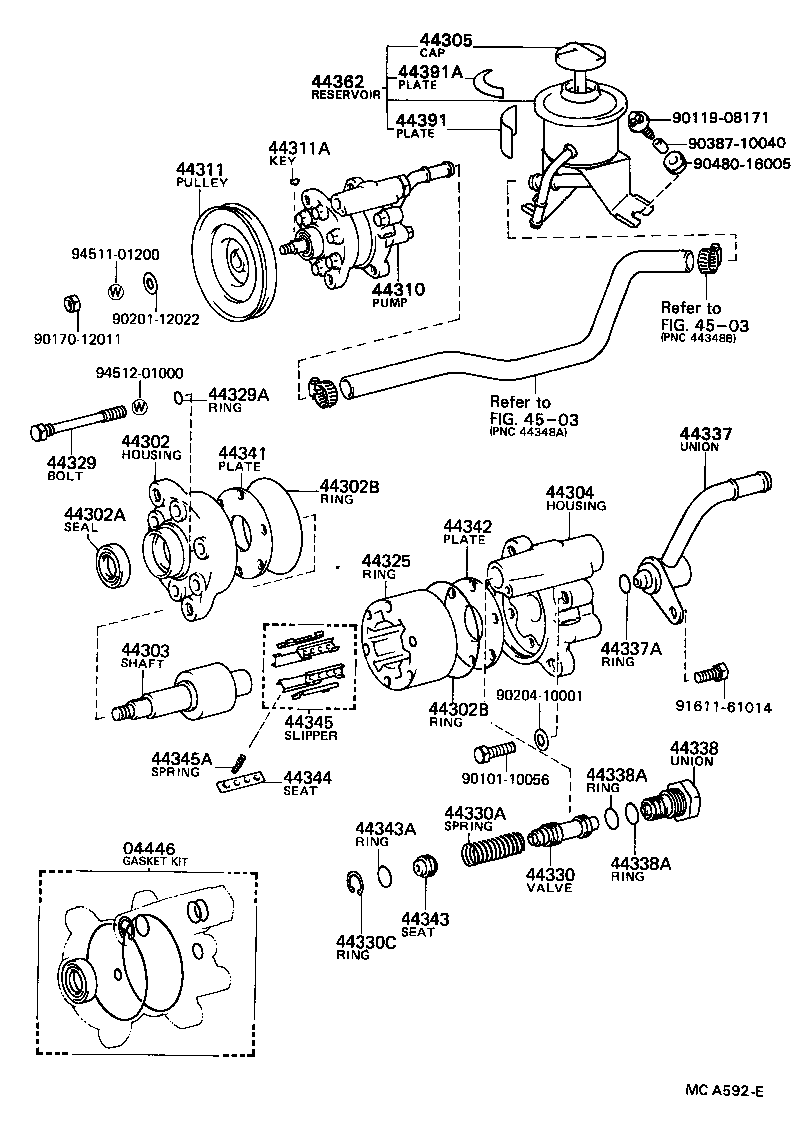 44320-35150 PUMP ASSY, VANE product image