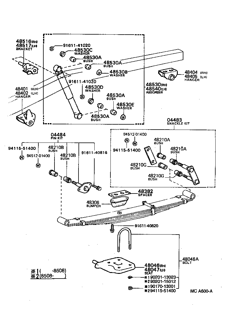 48214-35580 LEAF, REAR SPRING, NO.4 product image