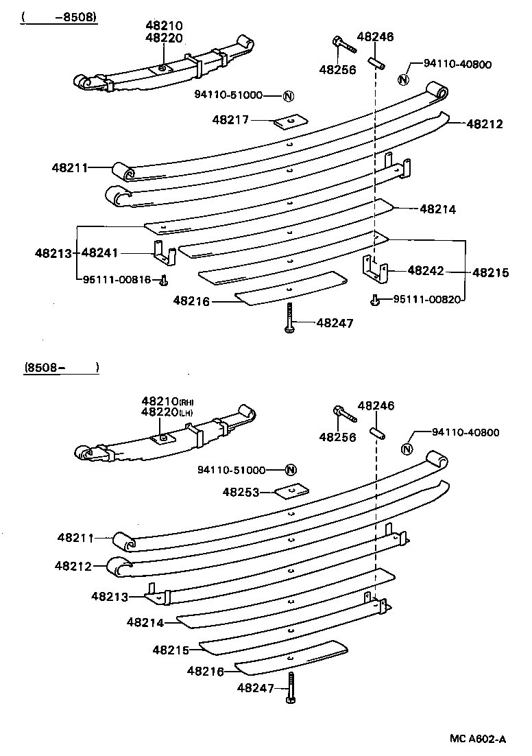 48214-35580 LEAF, REAR SPRING, NO.4 product image