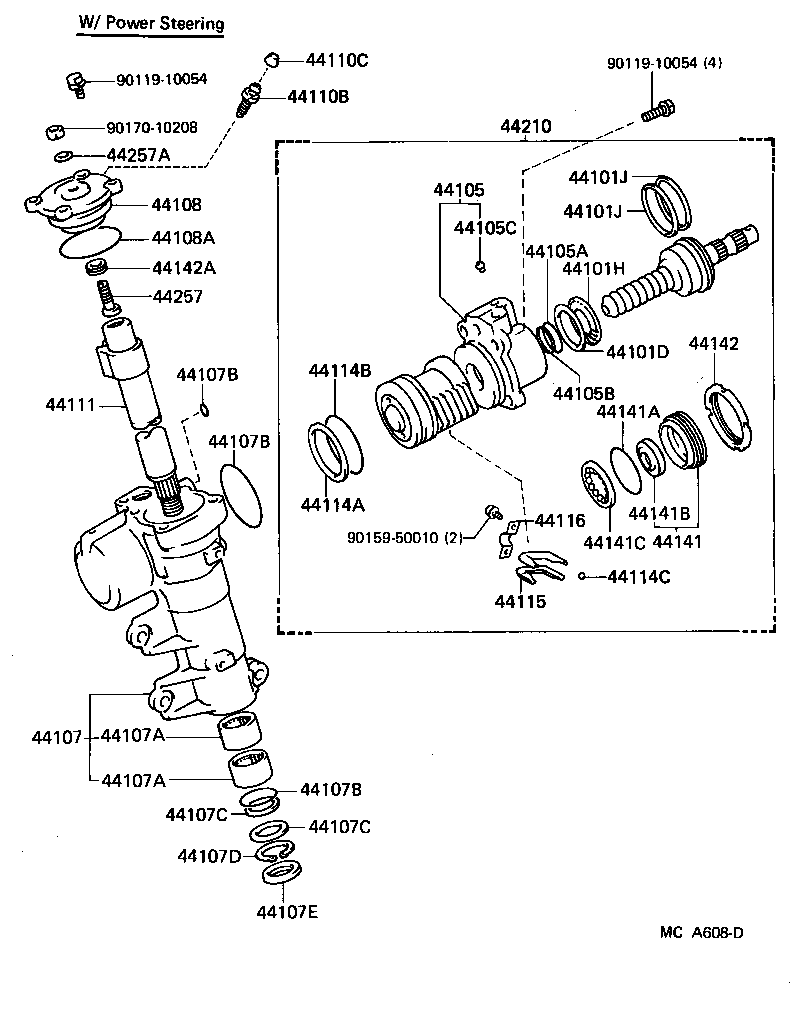 44170-30030 VALVE ASSY, SOLENOID(FOR POWER STEERING) product image