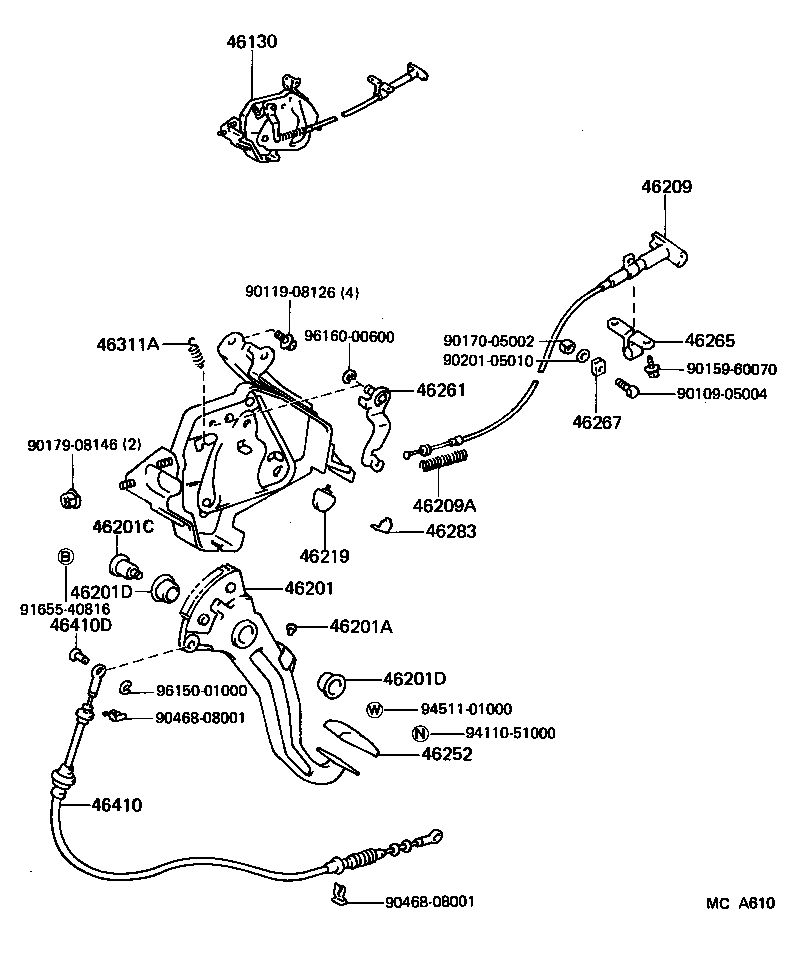 90541-07008 STOPPER, PARKING PEDAL product image