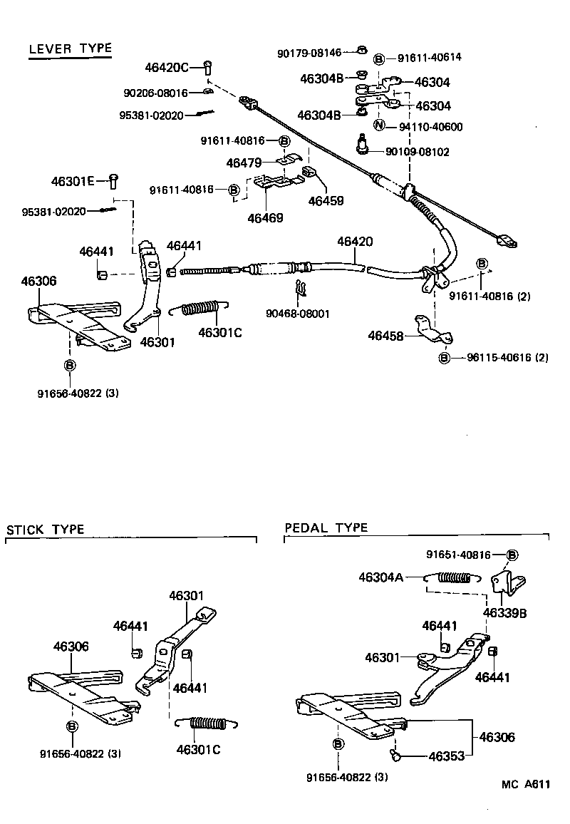 90541-07008 STOPPER, PARKING PEDAL product image