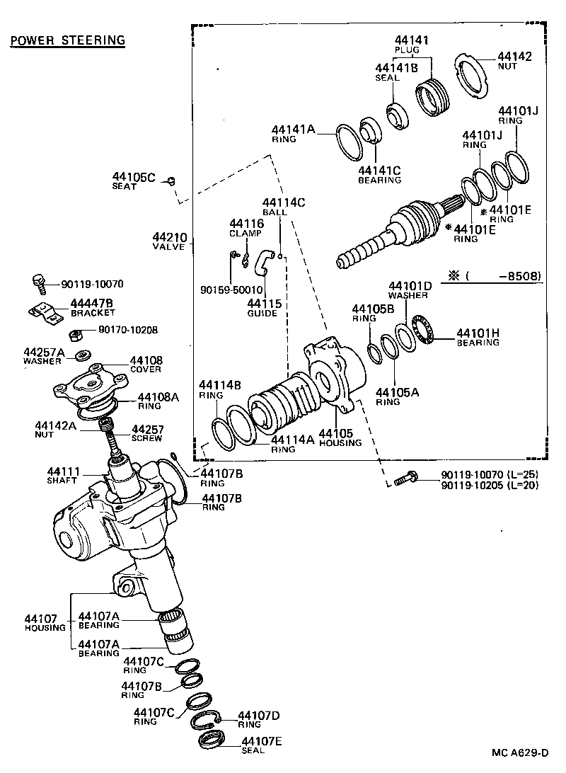 94110-41000 NUT(FOR STEERING DAMPER) product image