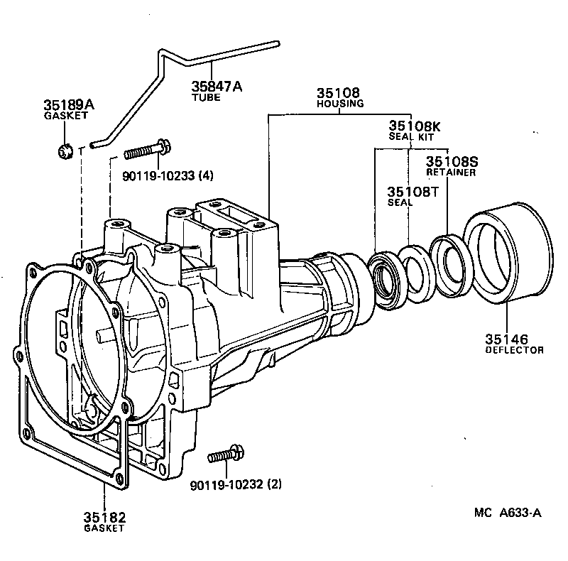 35108-26012 HOUSING SUB-ASSY, EXTENSION (ATM) product image