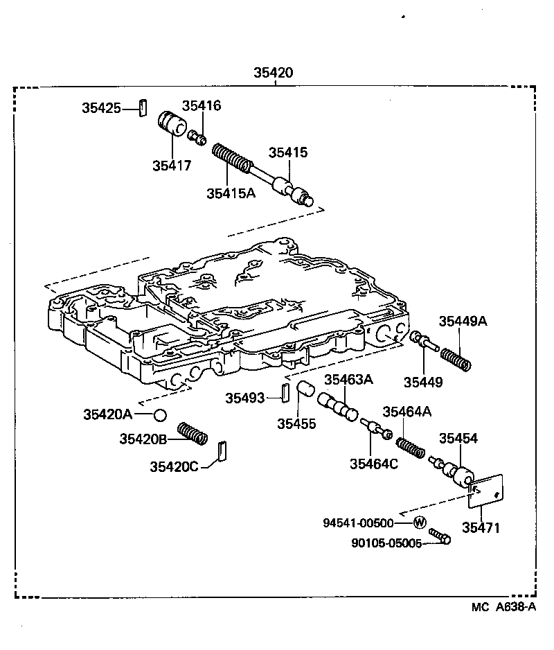 35430-27010 BODY ASSY, REAR UPPER VALVE product image