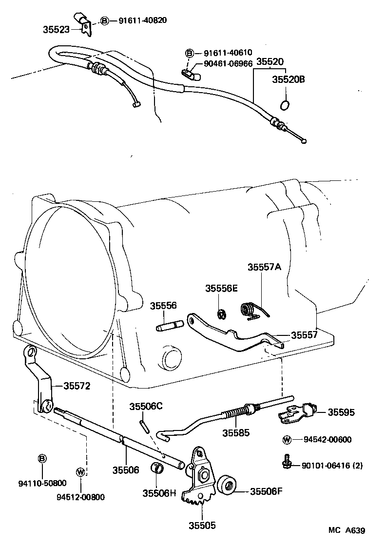 35520-27010 CABLE ASSY, THROTTLE product image