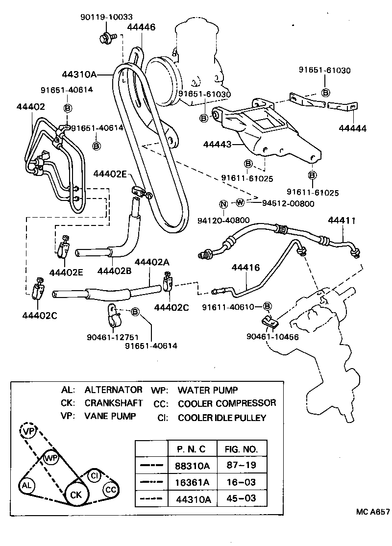 44402-22060 COOLER SUB-ASSY, POWER STEERING OIL, NO.1 product image