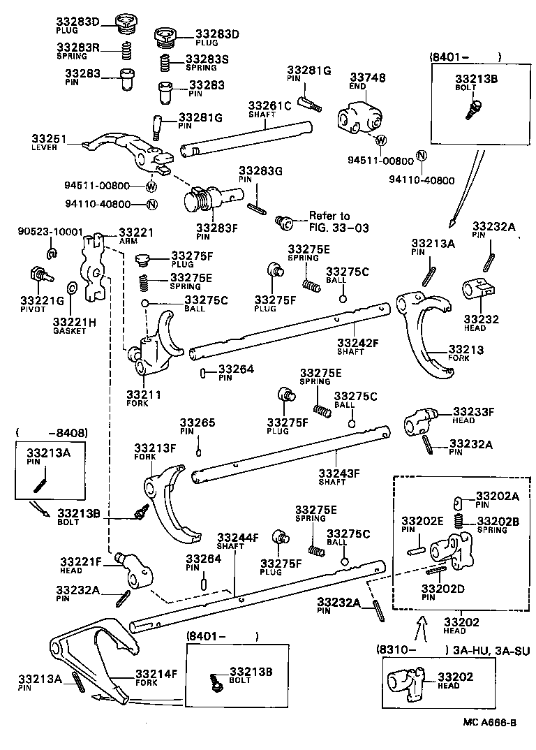 33243-16030 SHAFT , 3RD & 4TH SHIFT FORK product image