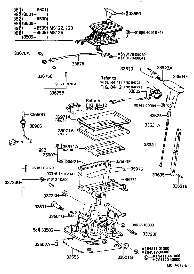 33503-30120 LEVER SUB-ASSY, SHIFT(FOR FLOOR SHIFT) product image