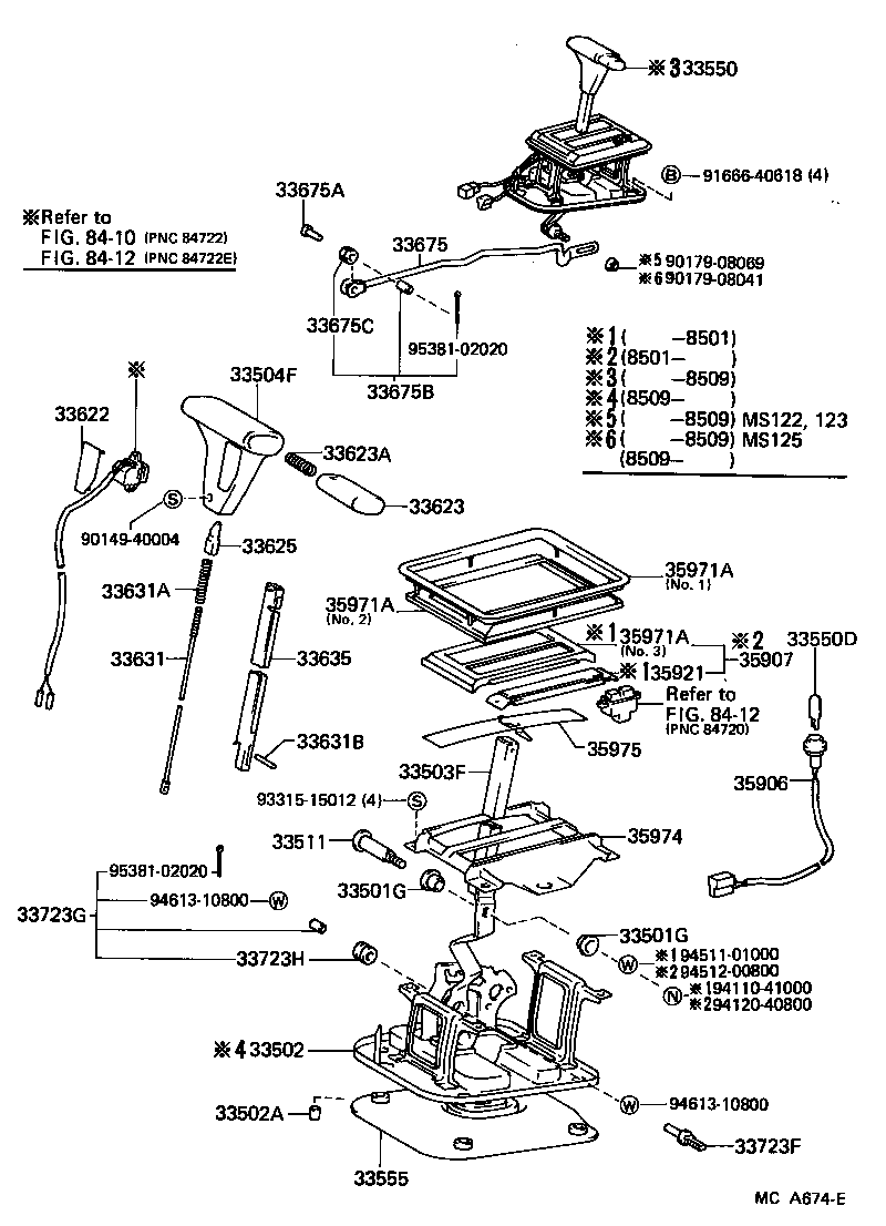 33503-30120 LEVER SUB-ASSY, SHIFT(FOR FLOOR SHIFT) product image