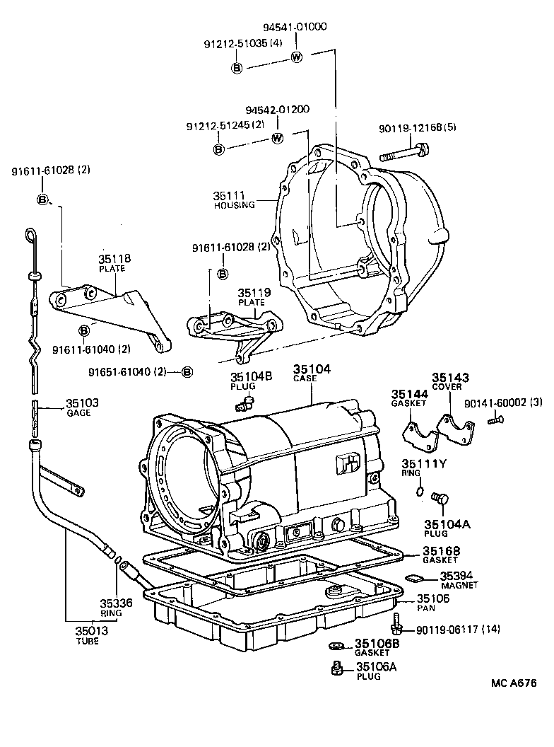 35013-20210 TUBE SUB-ASSY, TRANSMISSION OIL FILLER product image