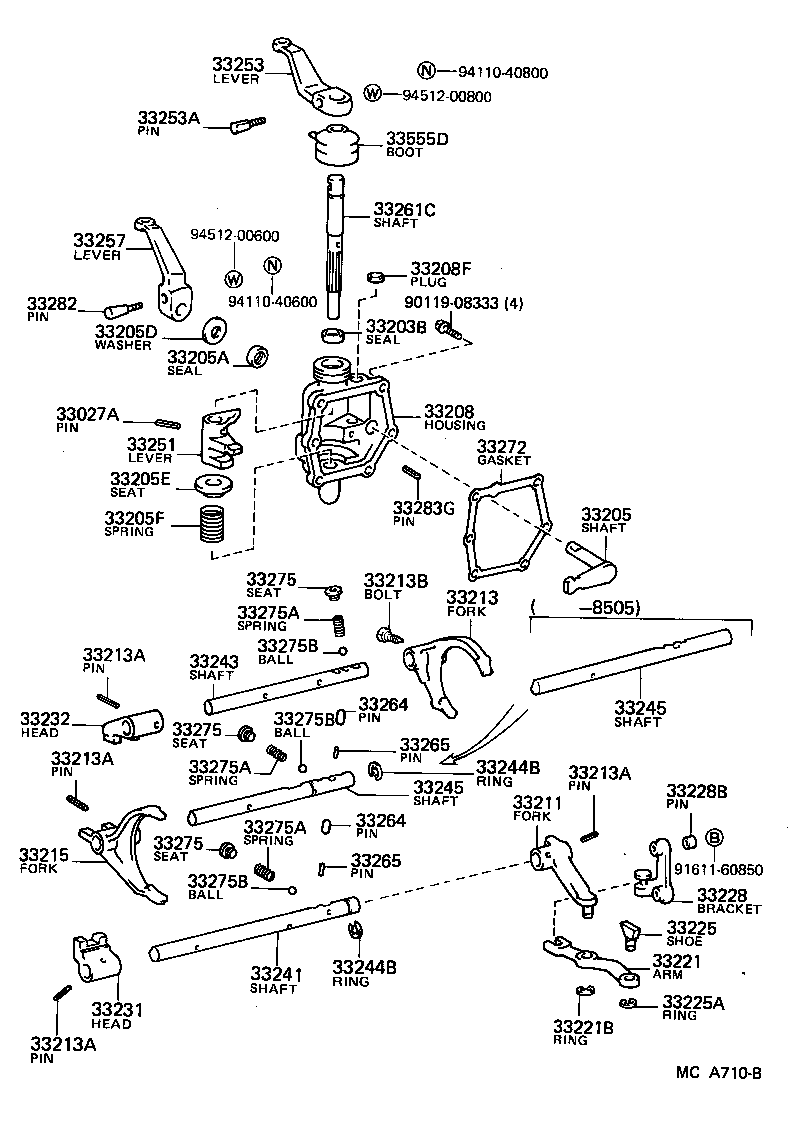 33214-26010 FORK, 5TH SHIFT product image