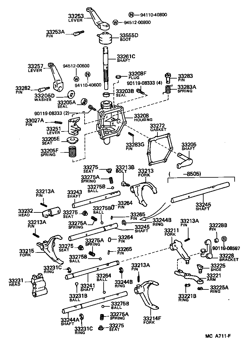33214-26010 FORK, 5TH SHIFT product image