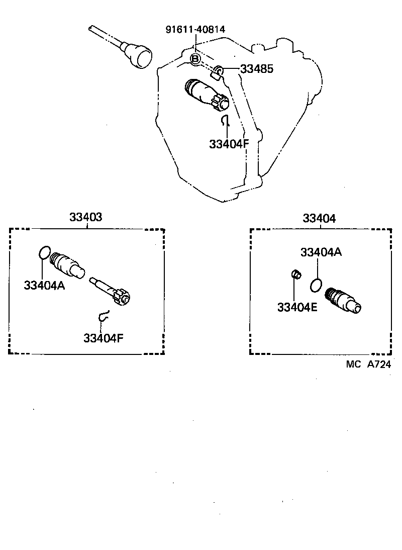 33482-29095 GEAR SUB-ASSY, SPEEDOMETER DRIVEN (MTM) product image