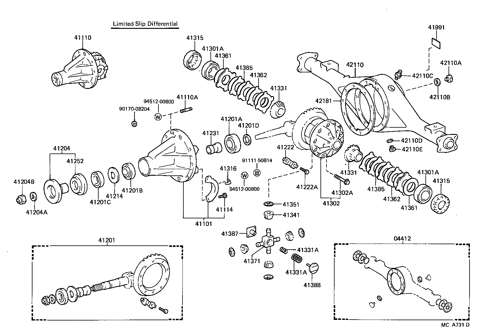 41201-29326 FINAL GEAR KIT, DIFFERENTIAL, REAR product image