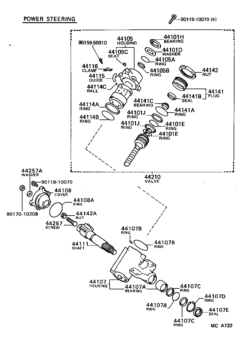 04044-26030 WARM KIT, POWER STEERING product image