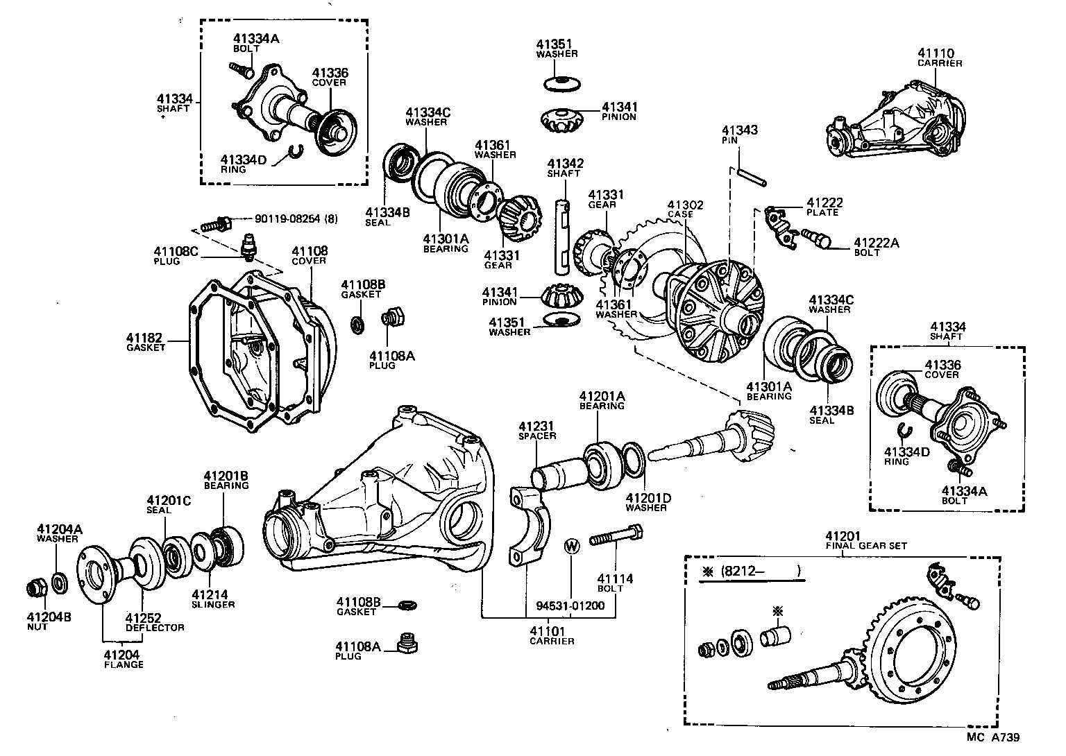 41201-29426 FINAL GEAR KIT, DIFFERENTIAL, REAR product image
