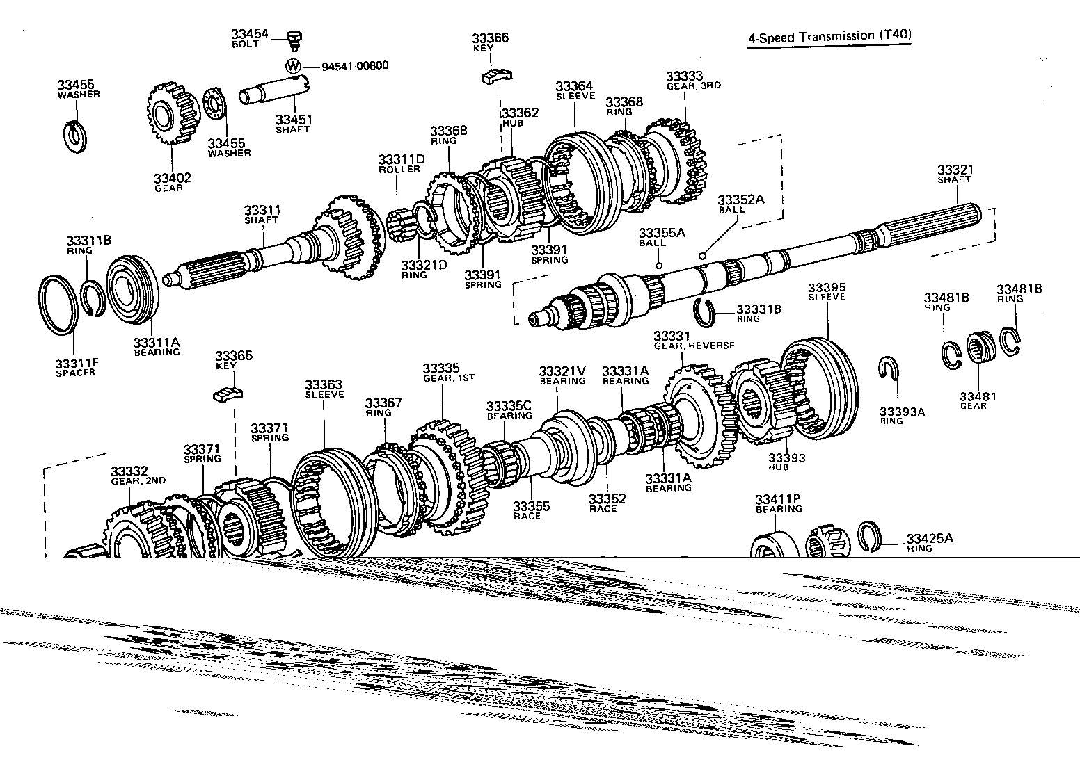 33362-30040 HUB, TRANSMISSION CLUTCH, NO.2 product image