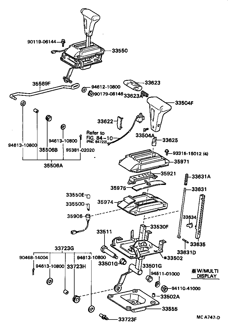 33530-24012 LEVER ASSY, SHIFT (FOR FLOOR SHIFT) product image