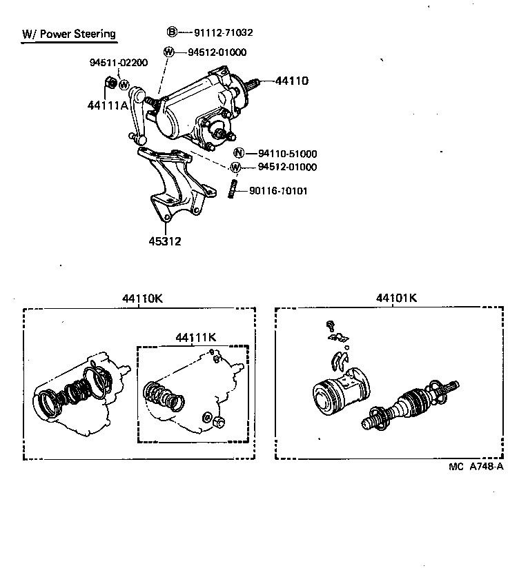 45280-60053 BRACKET, STEERING COLUMN, UPPER product image