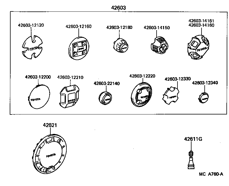 42601-12100 WHEEL, DISC product image