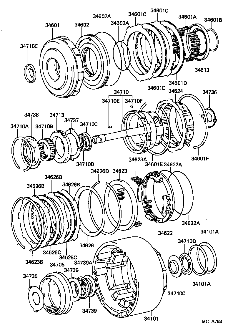 34624-26020 HUB, OVERDRIVE BRAKE product image