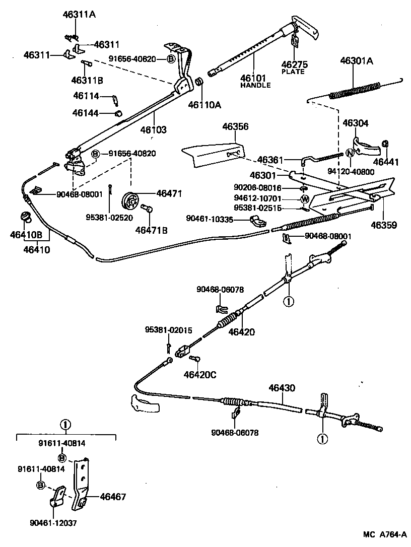 46356-26010 BRACKET, EQUALIZER SUPPORT product image
