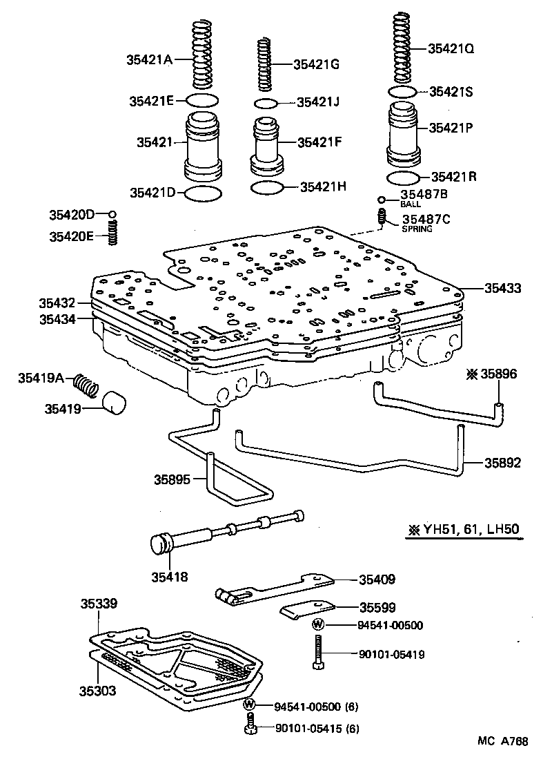 35432-26012 PLATE, VALVE BODY, NO.1 product image