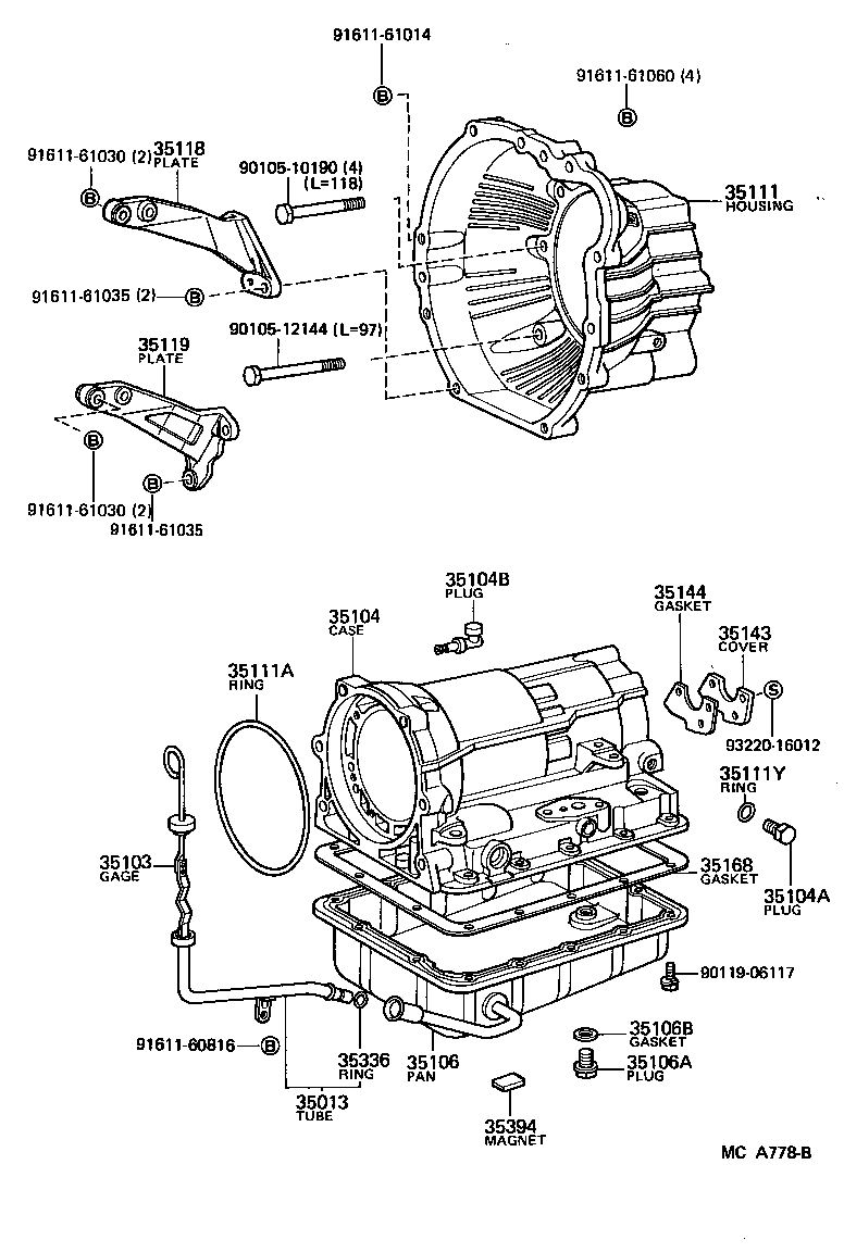 35103-30111 GAGE SUB-ASSY, TRANSMISSION OIL LEVEL product image