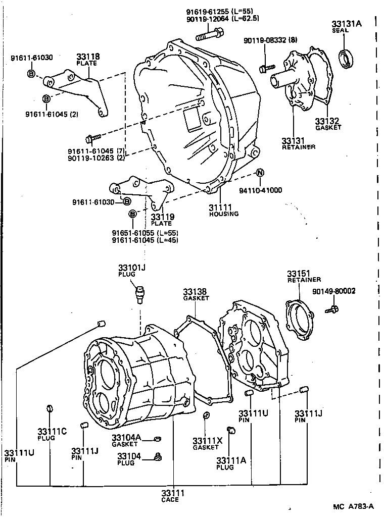 33131-26020 RETAINER, BEARING, FRONT(MTM) product image