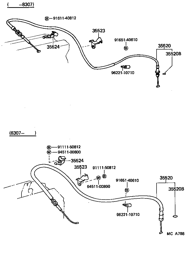 35520-30010 CABLE ASSY, THROTTLE product image