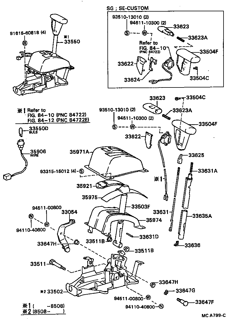 33503-20260 LEVER SUB-ASSY, SHIFT(FOR FLOOR SHIFT) product image