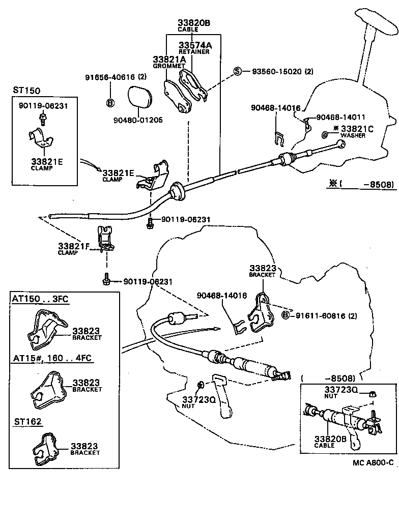 33503-20260 LEVER SUB-ASSY, SHIFT(FOR FLOOR SHIFT) product image