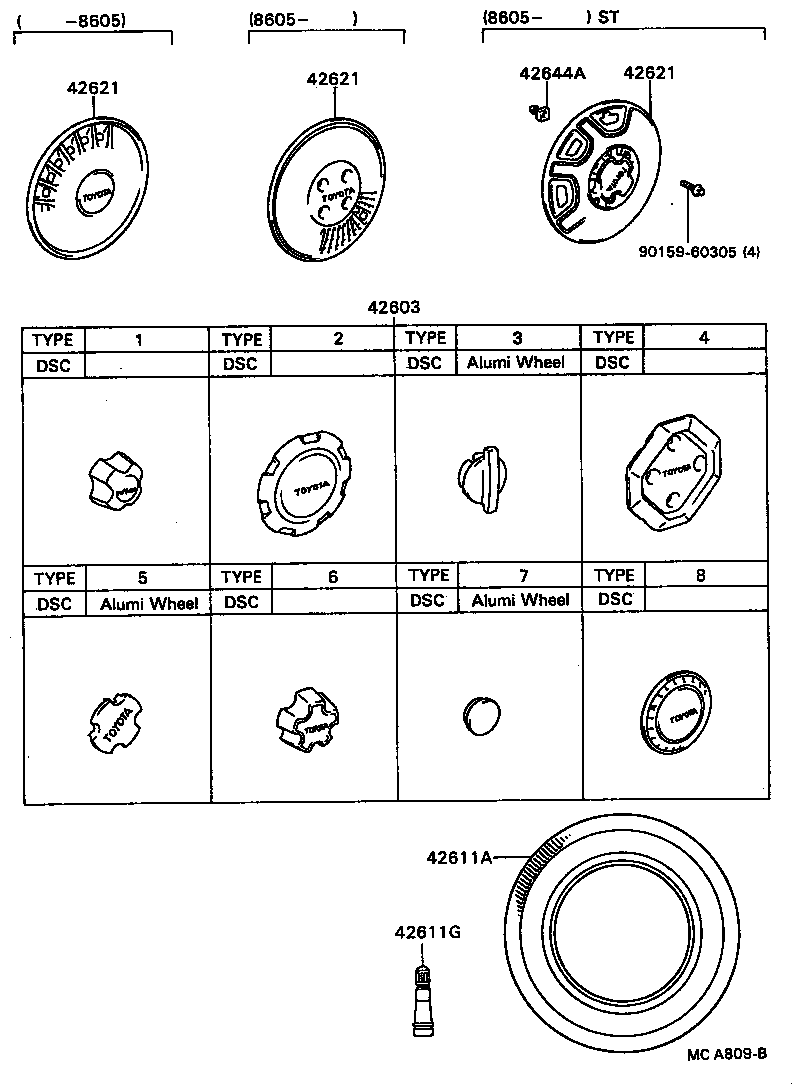 42611-32070 WHEEL, DISC product image
