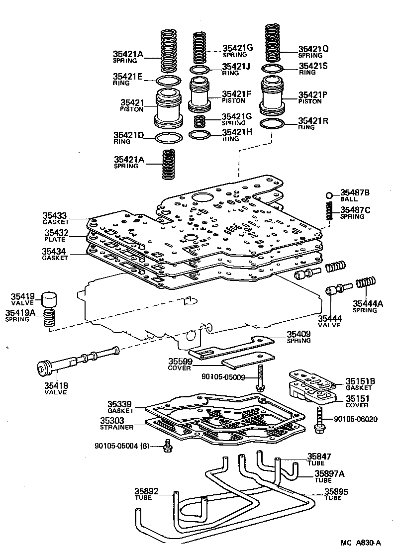 90501-32012 SPRING, COMPRESSION (FOR ACCUMULATOR PISTON NO.1) product image