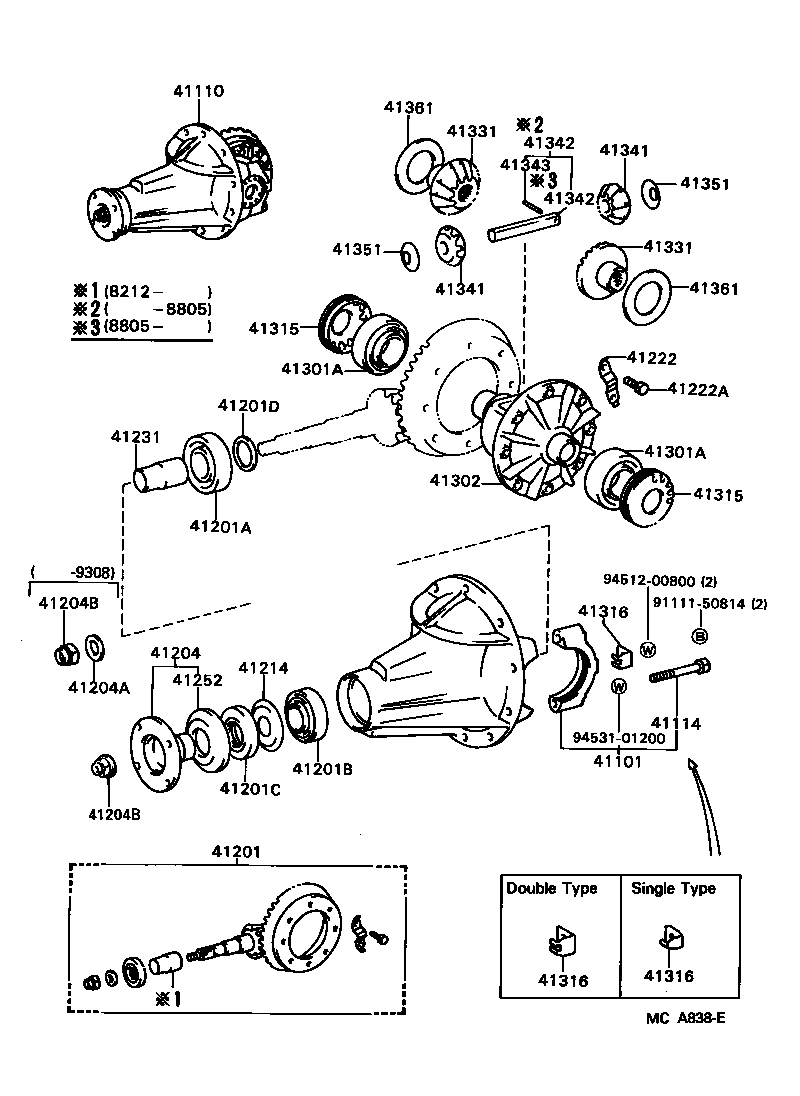 41201-29445 FINAL GEAR KIT, DIFFERENTIAL, REAR product image