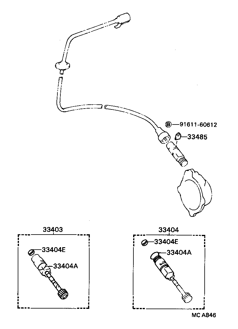 33403-87686 GEAR SUB-ASSY, SPEEDOMETER DRIVEN (MTM) product image