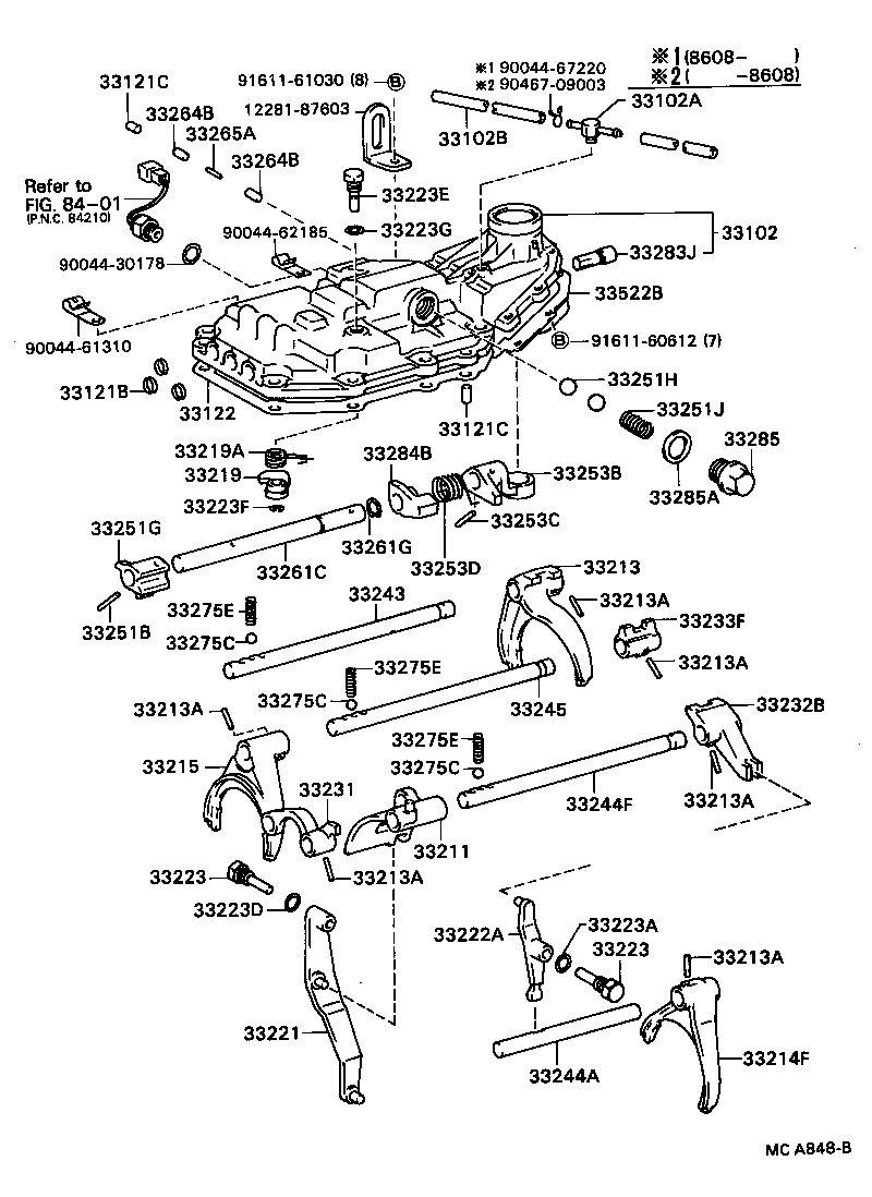 33261-87601 SHAFT, SHIFT & SELECT LEVER product image